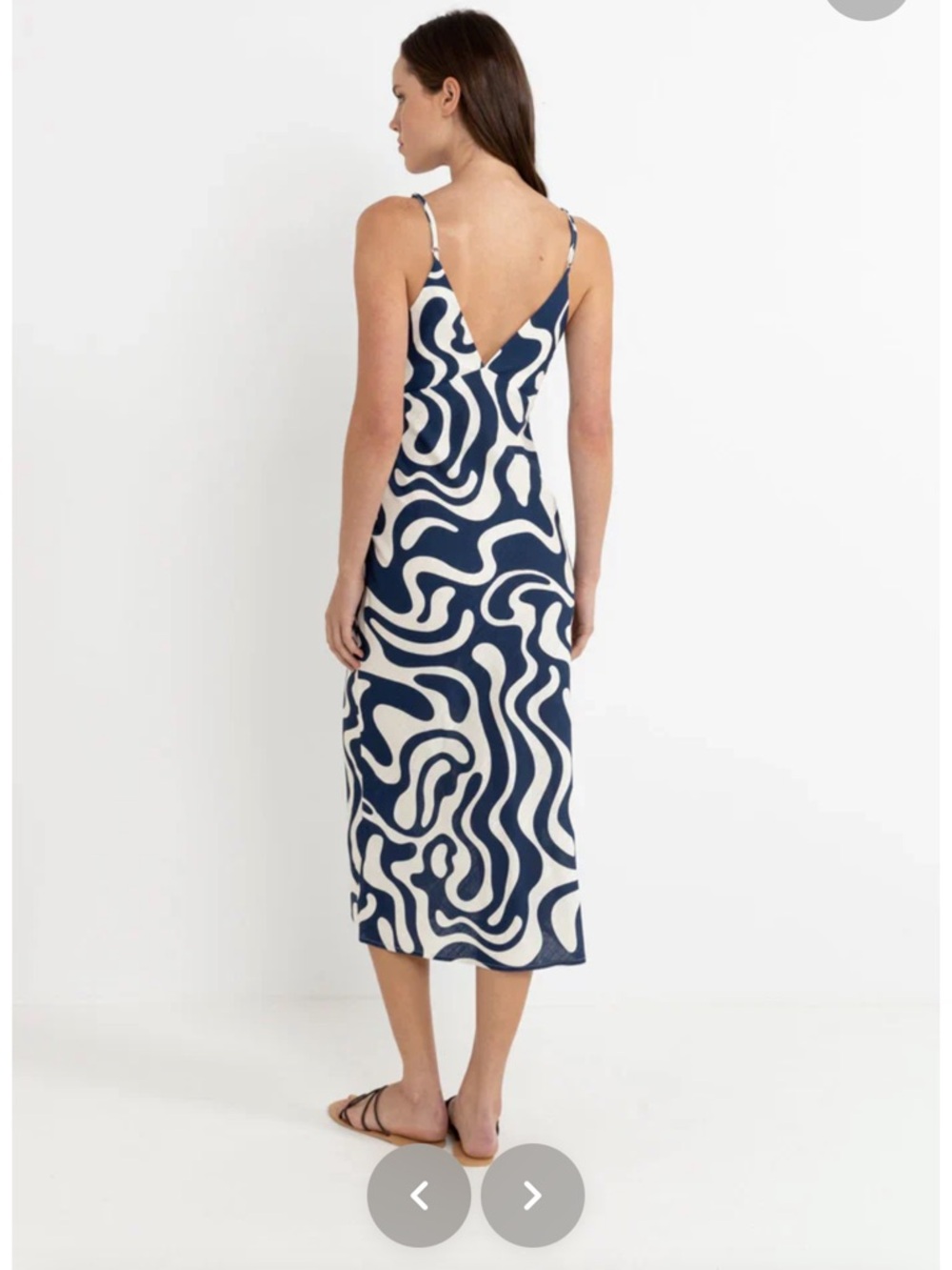 Rhythm Waverly Bias Cut Midi Dress - Picture 3 of 8